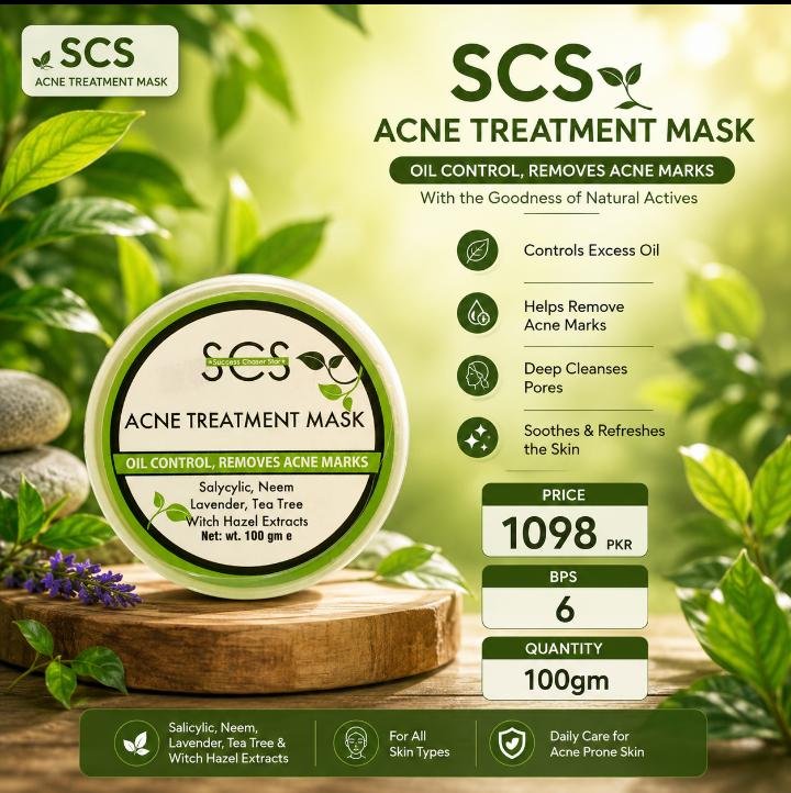Salicylic anti acne face wash, Salicylic anti acne serum, Antini acne mask