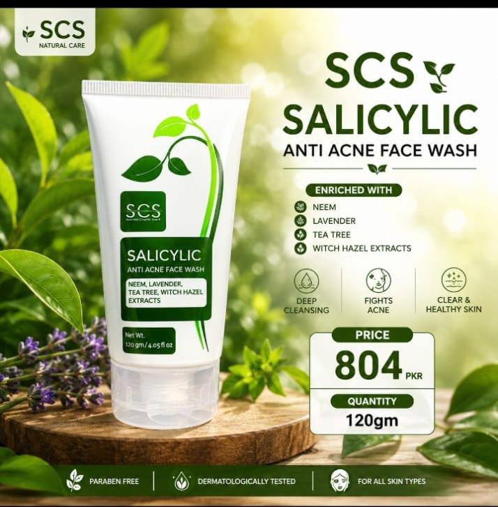 Salicylic anti acne face wash, Salicylic anti acne serum, Antini acne mask