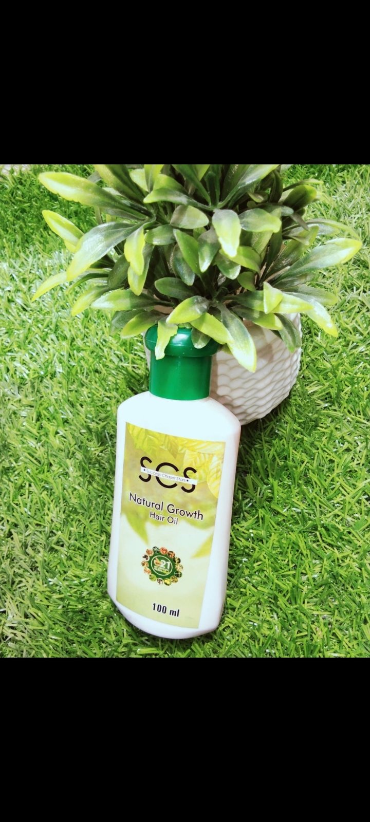 Natural hair growth oil.