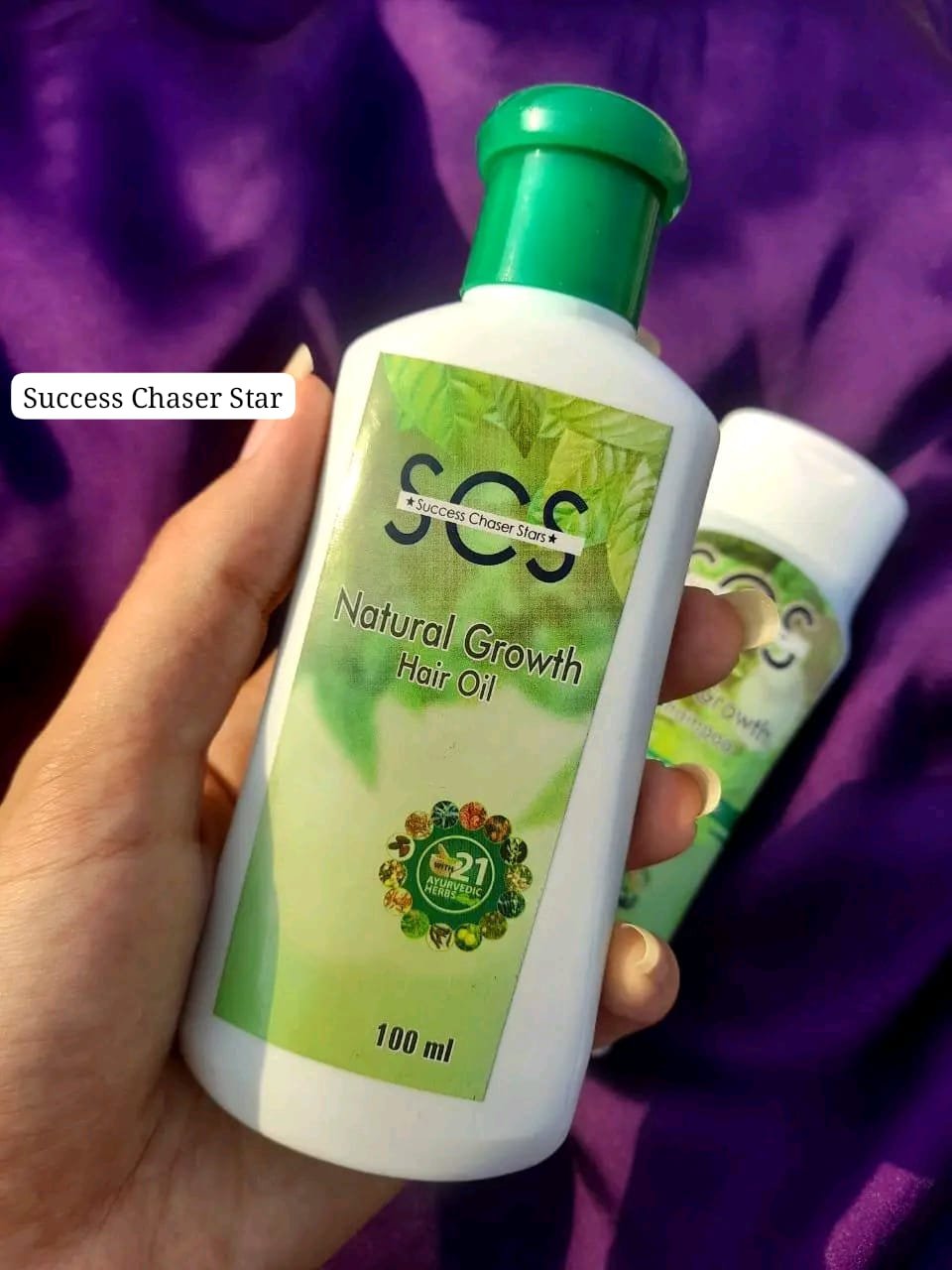 Natural hair growth oil.