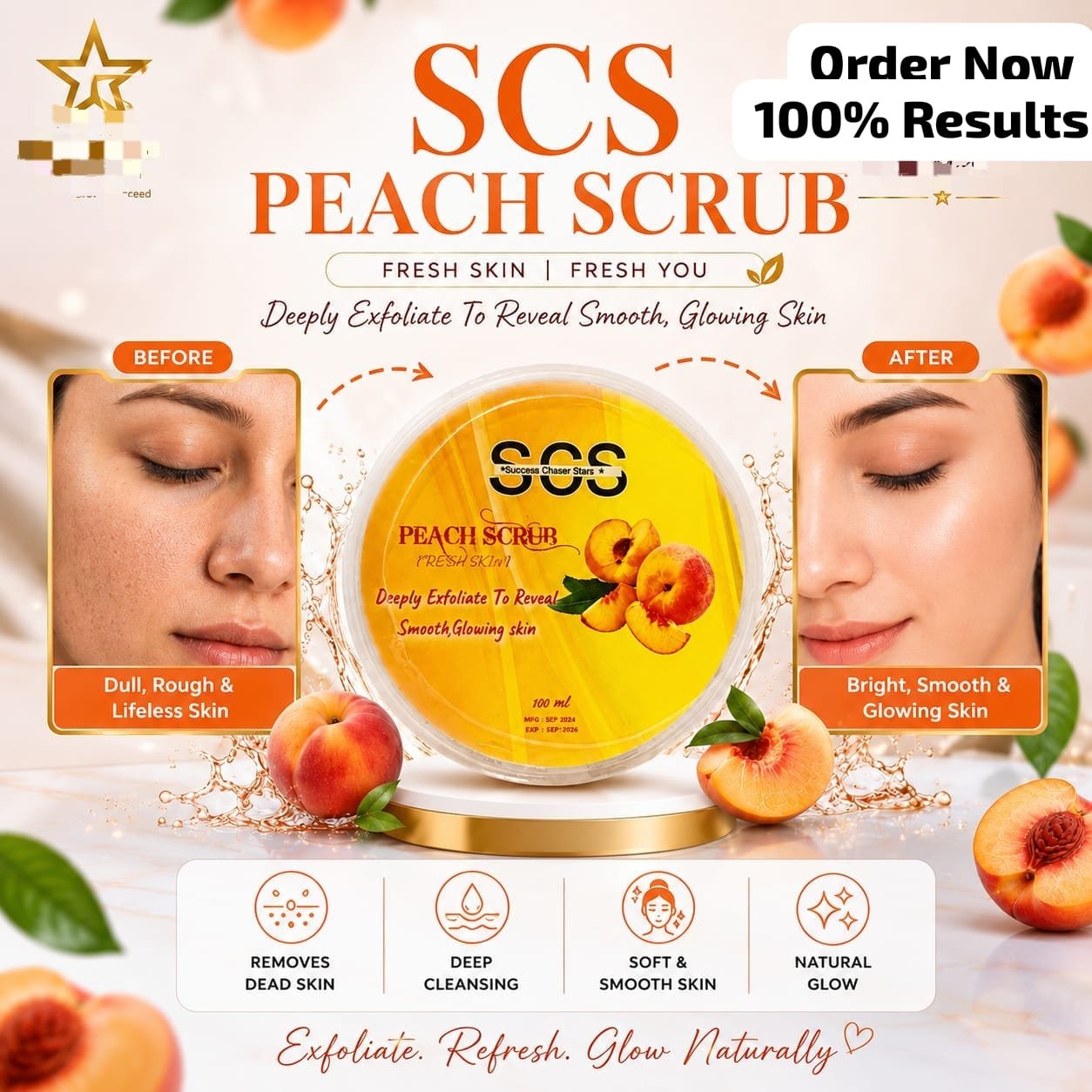SCS Peach Scrub.